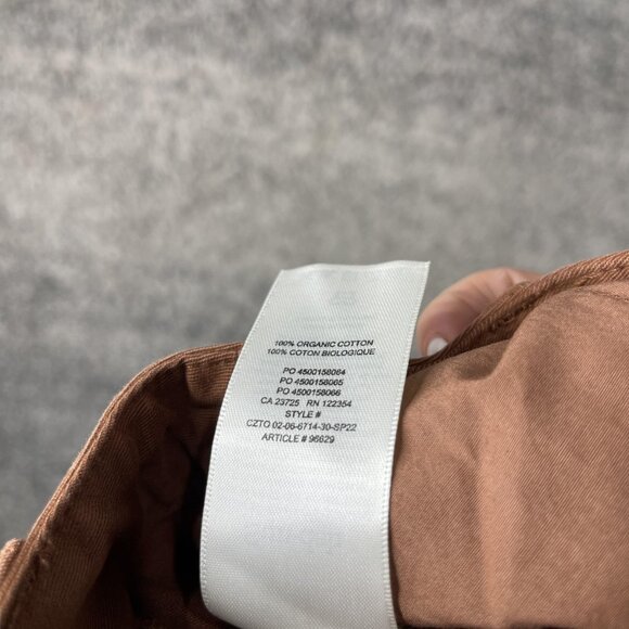 Sun-deh Pants Womens 4 Brown Jaden Epicurean Organic Cotton Straight Leg Casual - Picture 9 of 9